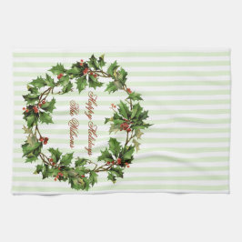 Feiertags-personalisierter Vintager Küchentuch