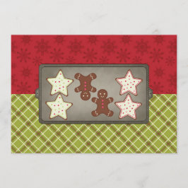 Feiertags-Plätzchen-Backen-Party Einladungen