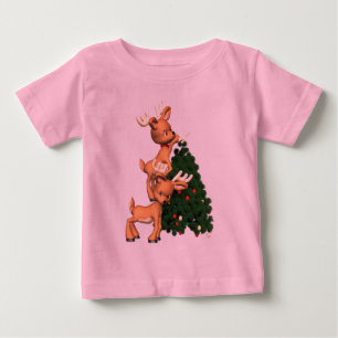 Feiertags-Ren-Sweatshirt-Kinder Baby T-shirt