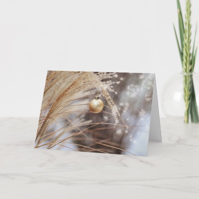 Feiertags-Schein-Weihnachtskarte Feiertagskarte (Vorderseite)