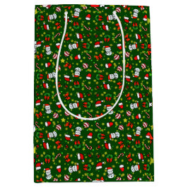 Feiertags-Schneemann Mittlere Geschenktüte