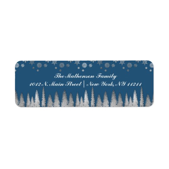 Feiertags-Silber und blaues Winter-Märchenland