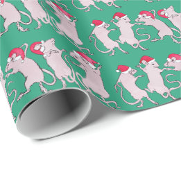 Feiertags-Tanzratten-Geschenkpapier Geschenkpapier