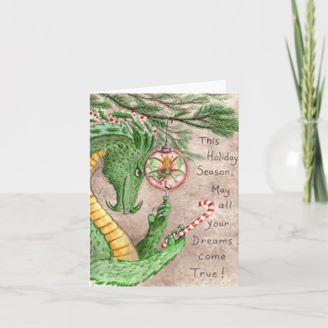 Feiertags-Träume Feiertagskarte (Vorderseite)