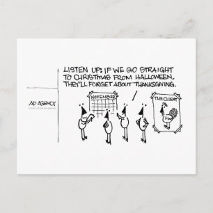 Feiertags-Trubel Postkarte