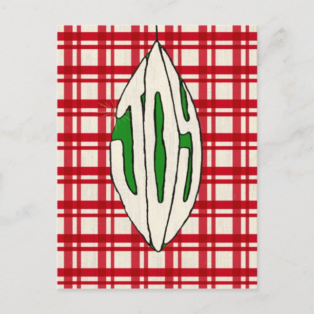 Feiertags-Verzierungs-Freude Feiertagspostkarte (Vorderseite)