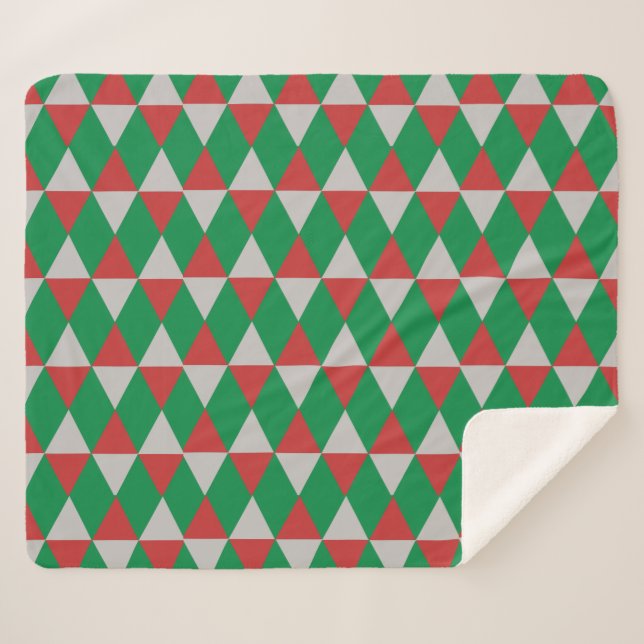 Feiertagsdiamanten Sherpadecke (Vorderseite (Horizontal))