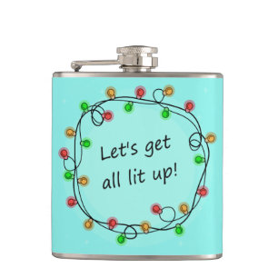 Feiertagsflasche individueller Name "alles Lit Flachmann