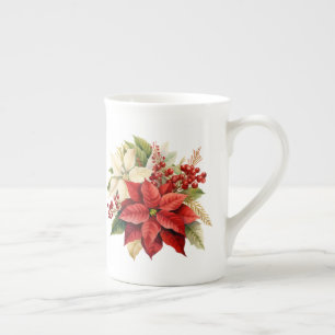 Feiertagsflorales Design Prozellantasse