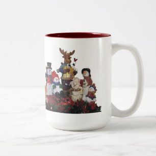 Feiertagsfreunde Zweifarbige Tasse