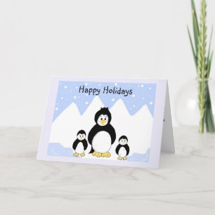 Feiertagsgruß der Pinguine Feiertagskarte