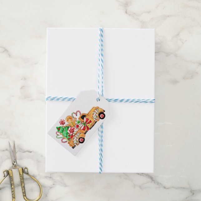 Feiertagsleckereien Geschenkanhänger (Mit Garn)