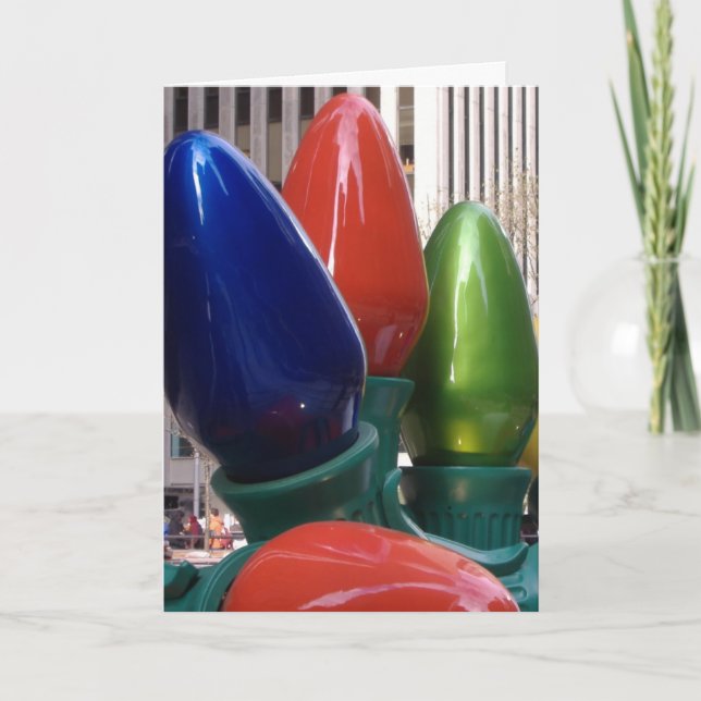 Feiertagslichter 3 feiertagskarte (Vorderseite)