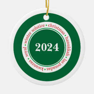Feiertagssaison Maßgeschneidert Keramik Ornament