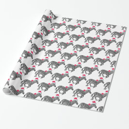 FeiertagZebras, die wildes Packpapier laufen