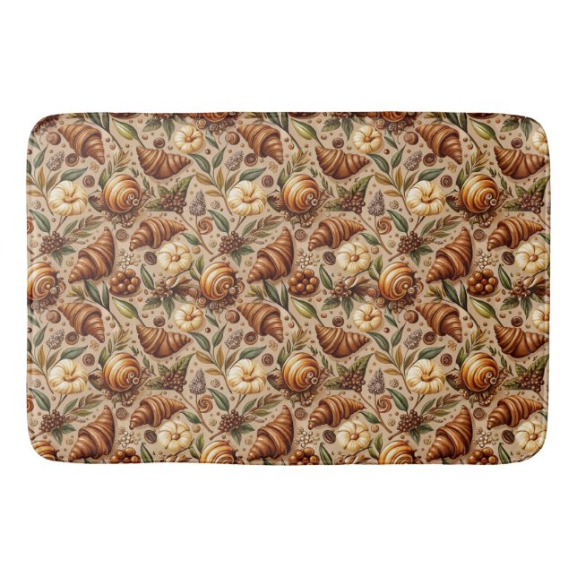Feige Croissants  Badematte (Vorderseite)