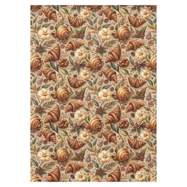 Feige Croissants  Tischdecke (Vorderseite)