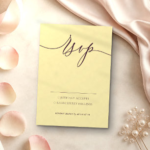 Feige und Champagner zur Mitternacht Modern Bitte RSVP Karte