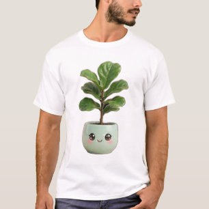 Feigenblatt-Feige Kawaii Indoor-T-Shirt T-Shirt