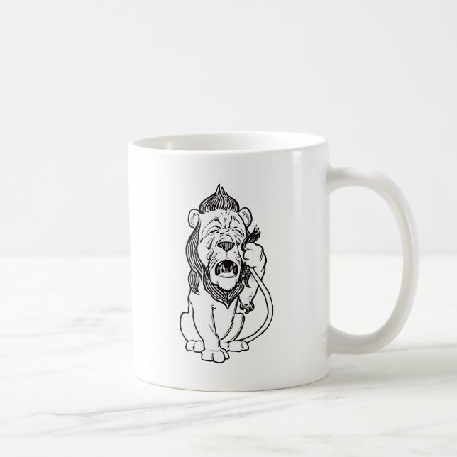 Feiger Löwe Kaffeetasse (Rechts)