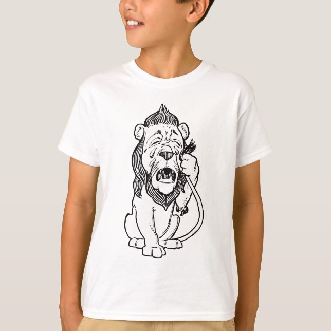 Feiger Löwe T-Shirt (Vorderseite)