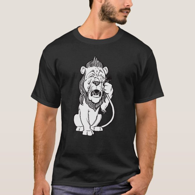 Feiger Löwe T-Shirt (Vorderseite)