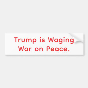 Feigling Trumps Krieg gegen den Frieden Hankamer A Autoaufkleber