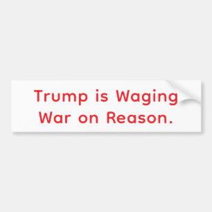 Feigling Trumps Krieg gegen die Vernunft Hankamer  Autoaufkleber