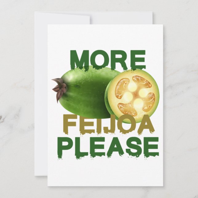 FEIJOA FRUIT ! CUTE GIFT FOR RARELY FRUIT LOVERS E EINLADUNG (Vorderseite)