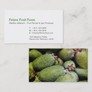Feijoa Obstkarten Bauer/Konfitüre Visitenkarte