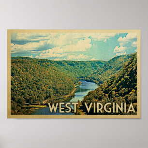 Feilbietet Vintages Reise-Plakat West Virginia Poster
