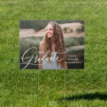Fein gepresstes EDITABLE FARBE Abschluss Yard Sign