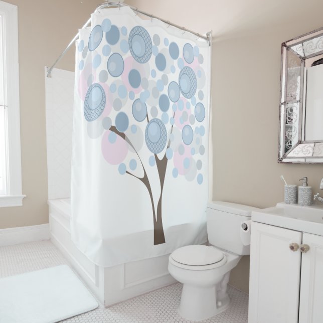 Fein, Holz Duschvorhang (Beispiel)