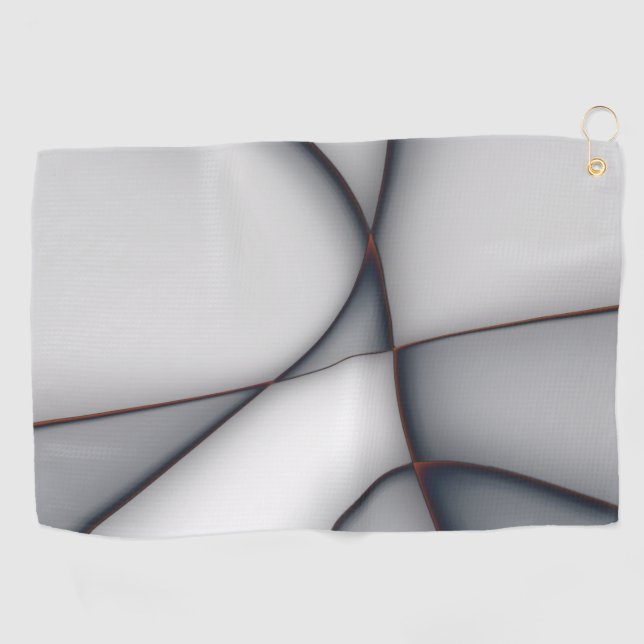 Fein konvexe, graue Ausschnitte Golfhandtuch (Horizontal)