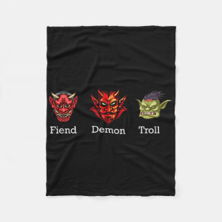 Feind Dämon Troll Subtil Anti Trump  Fleecedecke