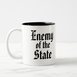 Feind der Staats-Tasse Zweifarbige Tasse