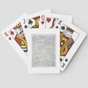 Feinde der Assyrer, die auf Schiffen Zuflucht such Spielkarten