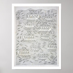 Feinde der Assyrians, die Schutz in den Schiffen, Poster