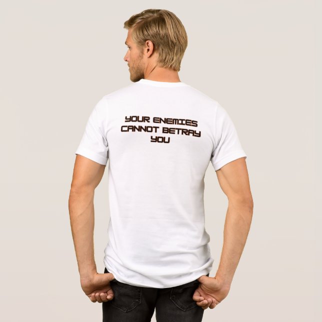 Feinde Tri-Blend Shirt (Rückseite voll)