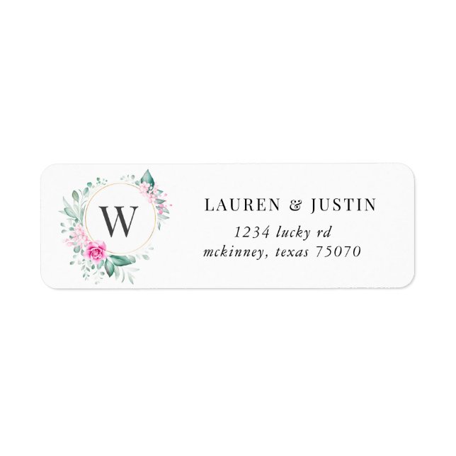 Feine Blumenkohl-Rücksendeadresse (Vorne)