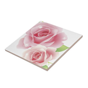 Feine coole Blumen-niedliches Girly Retro Blumen Fliese