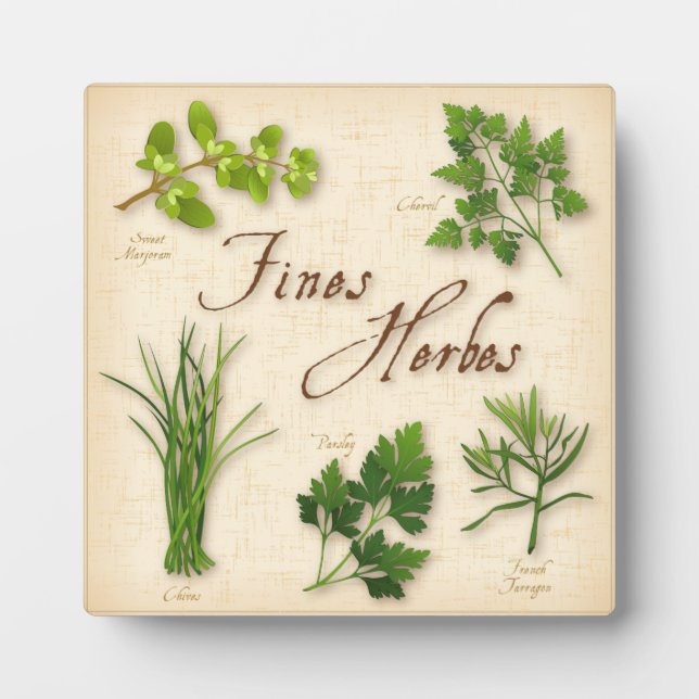 Feine Kräuter Fotoplatte (Vorderseite)