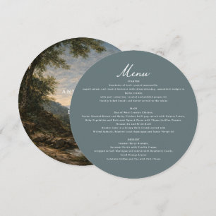 Feine Kunst Landschaft Hochzeit Romantisch Natur Menükarte