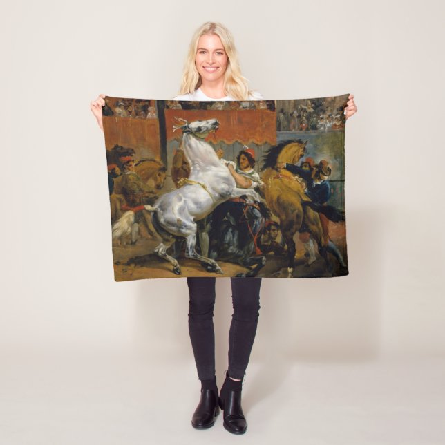 Feine Kunst Start des Rennens von Riderless Fleecedecke (Beispiel)
