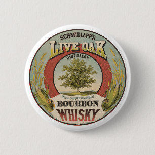 Feine Kupfer destillierter Bourbon Whisky. Button