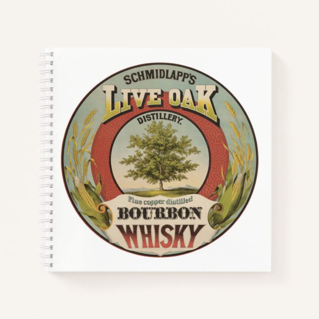 Feine Kupfer destillierter Bourbon Whisky. Notizbuch (Vorderseite)