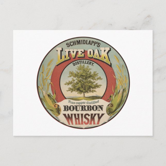 Feine Kupfer destillierter Bourbon Whisky. Postkarte (Vorderseite)