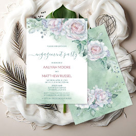 Feine Rose-Party für Wasserfarben Einladung