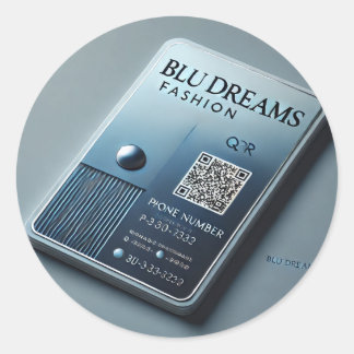 Feine Wellenmuster oder Glitzern für einen "dr Runder Aufkleber