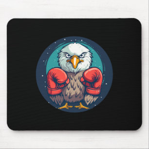 Feiner Adler mit Boxhandschuhen für einen mächtige Mousepad